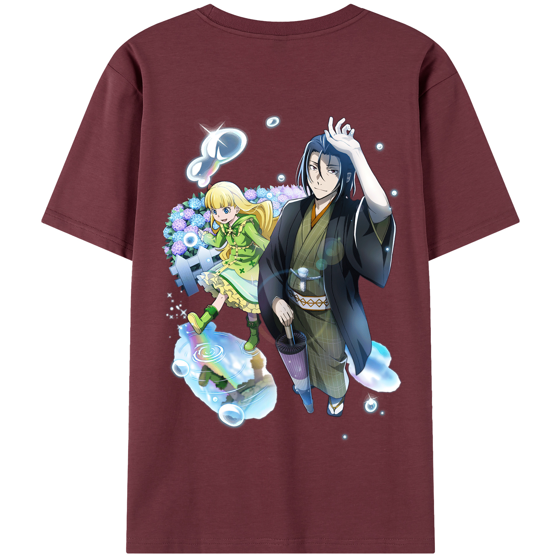 （画像用） 文豪ストレイドッグス Bungo Stray Dogs 綿100％半袖Tシャツ（背面プリント）